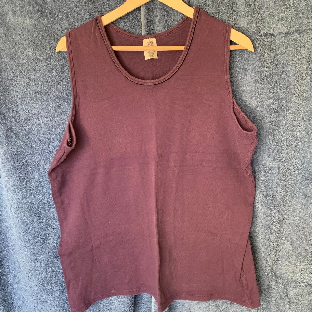 Ladies purple tank top